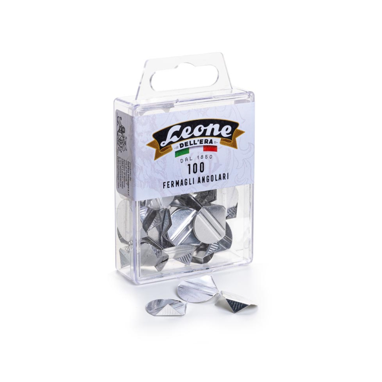 FERMAGLI ANGOLARI ALLUMINIO 100PZ PANCOATS