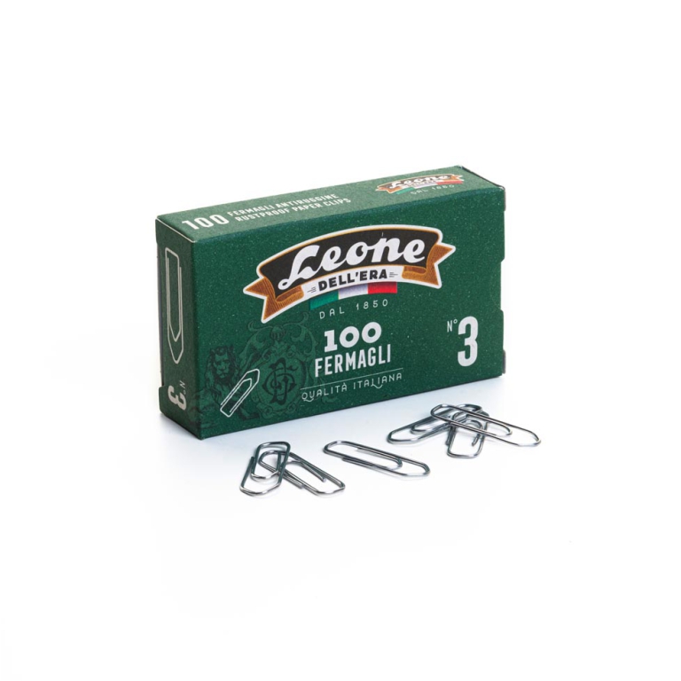 FERMAGLI ZINCATI N.3 28MM 10 SCATOLE DA 100PZ