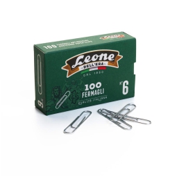 FERMAGLI ZINCATI N.6 58MM 10 SCATOLE DA 100PZ