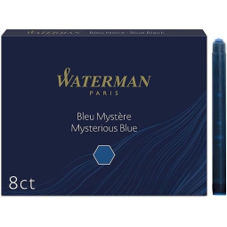 CARTUCCE WATERMAN 8PZ BLU NOTTE MODELLO STANDARD