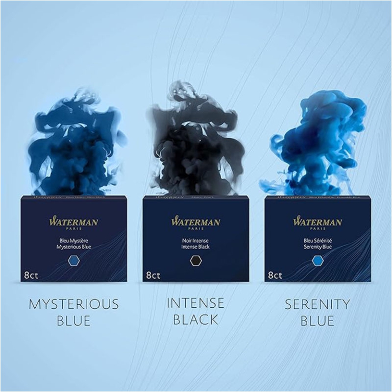 CARTUCCE WATERMAN 8PZ BLU NOTTE MODELLO STANDARD 3