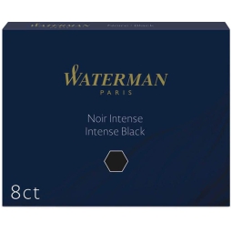 CARTUCCE WATERMAN 8PZ NERO MODELLO STANDARD INCHIOSTRO