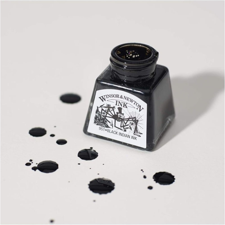 INCHIOSTRO DI CHINA NERO 6PZ 14ML W&N 2