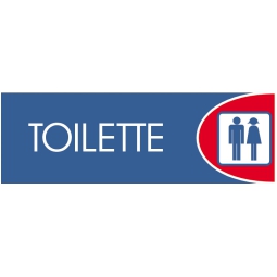 TARGHE ADESIVE 6X18 BLU LOGOFIX TOILETTE