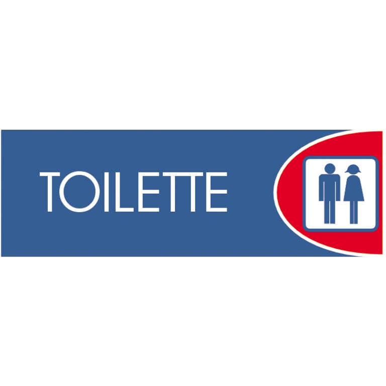 TARGHE ADESIVE 6X18 BLU LOGOFIX TOILETTE