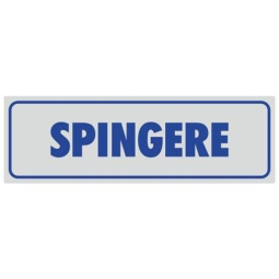 TARGHE ADESIVE 14X5 ARGENTO BLU SPINGERE