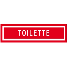 TARGHE ADESIVE 4X15 ROSSETARGAFIX TOILETTE