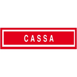 TARGHE ADESIVE 4X15 ROSSETARGAFIX CASSA