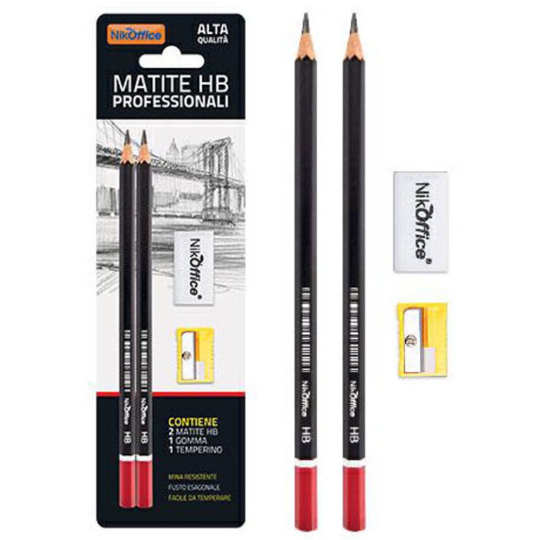 MATITE 24BL + GOMMA E TEMPERINO IN BLISTER