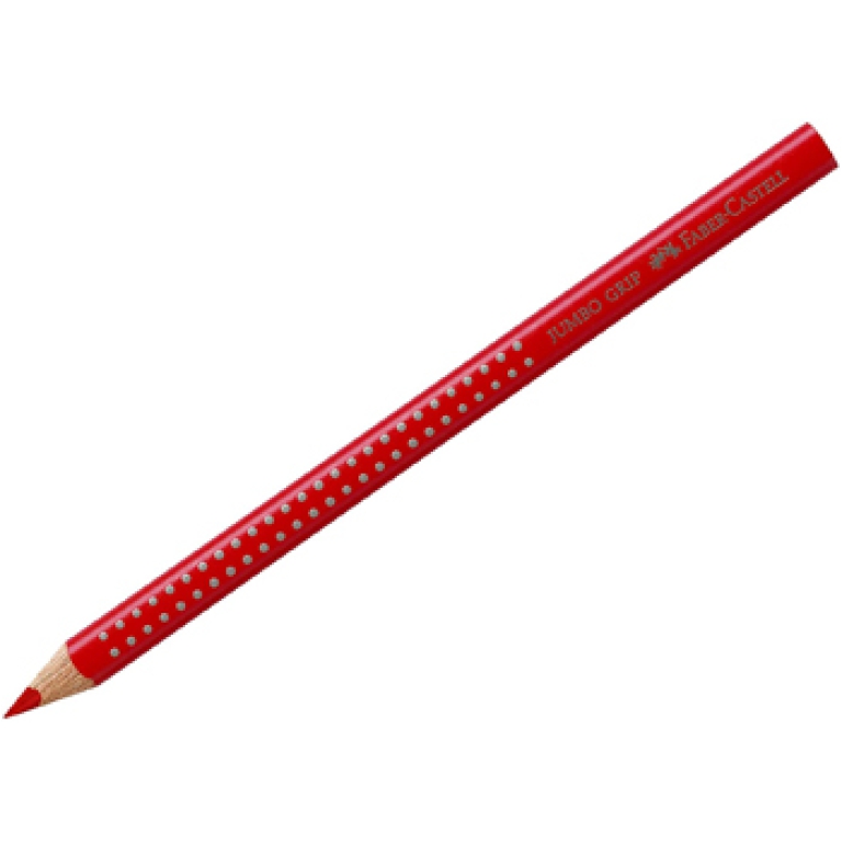 MATITE COLOUR JUMBO GRIP 12PZ ROSSO FABER