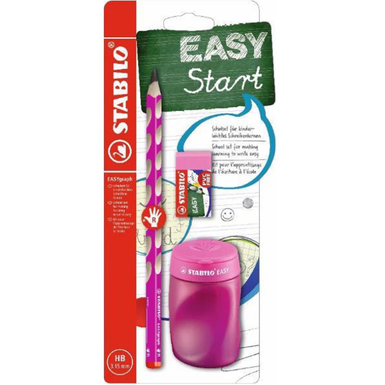 STABILO EASYGRAPH SCHOOL SET DESTRORSI ROSA