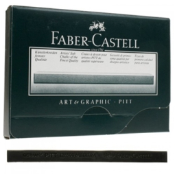 QUADRELLI CARBONCINO 12PZ FABER CASTELL