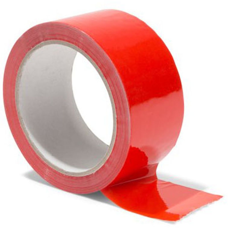 NASTRO COLORATO PVC 6RT  50X66 ROSSO