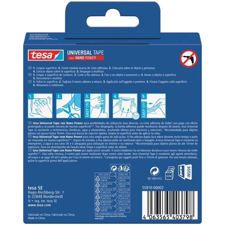 NASTRO UNIVERSAL TAPE    NANO POWER 3MX30MM 2