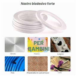 NASTRO BIADESIVO PER LAVORAZIONE MANUALE 6MMX25MT
