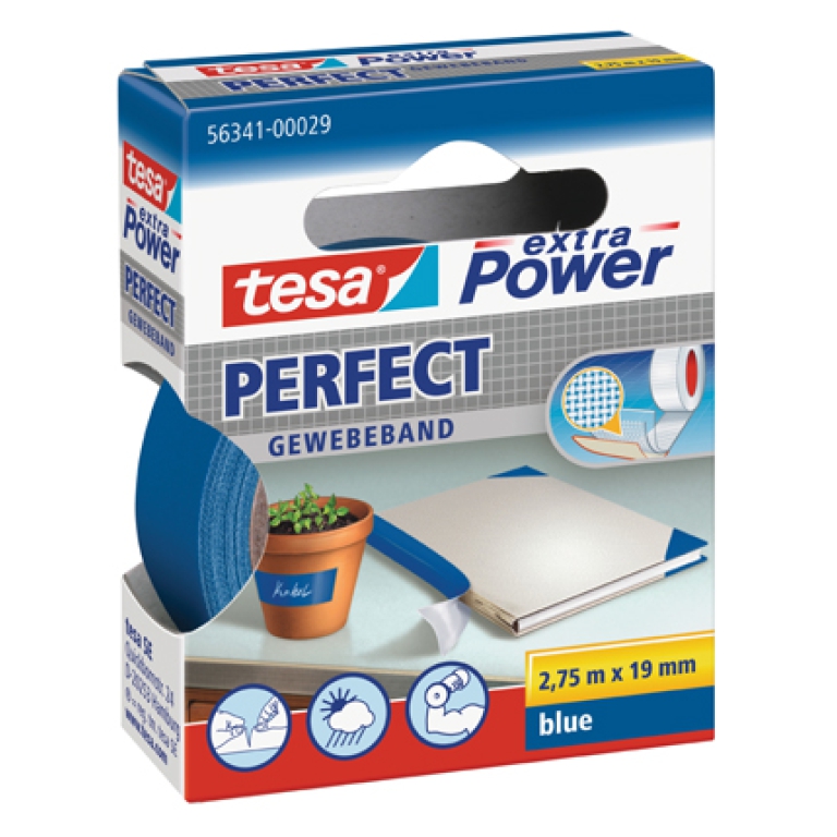 NASTRO ADESIVO TELATO 19MMX2,75MT BLU TESA