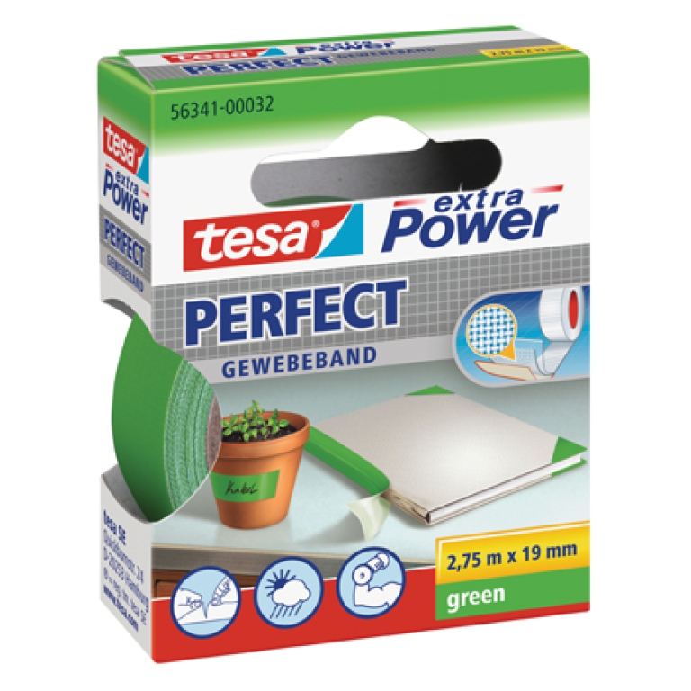 NASTRO ADESIVO TELATO 19MMX2,75MT VERDE TESA
