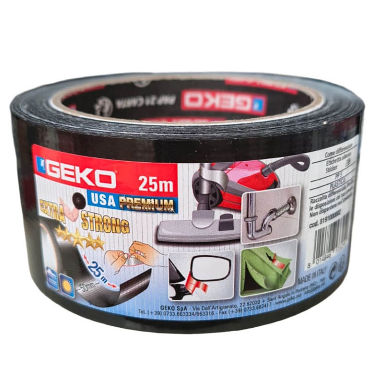 NASTRO ADESIVO TELATO    AMERICANO 50X25MT NERO