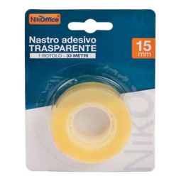 NASTRO ADESIVO 15X33 TRASPARENTE BLISTERATO