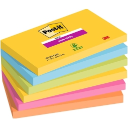 POST-IT 3M 655 6PZ 76X127 CARNIVAL SUPERSTICKY