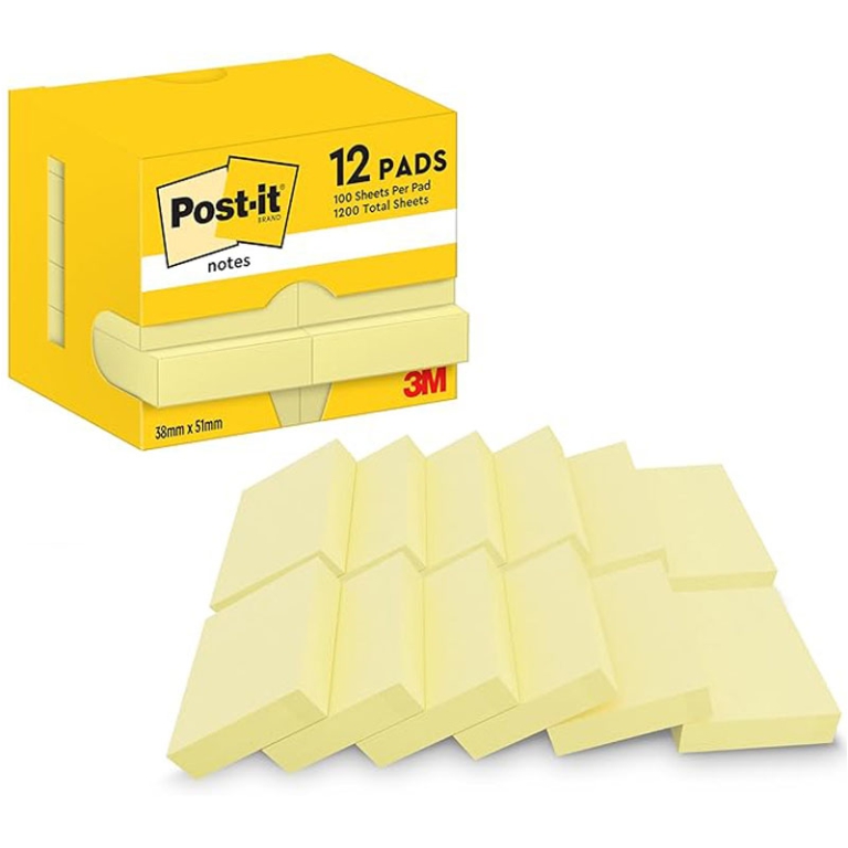 POST-IT 3M 653 38X51 12PZ GIALLO