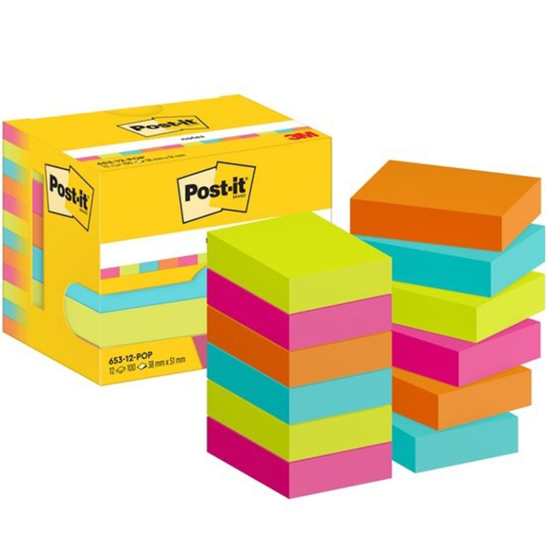 POST-IT 3M 653 38X51 12PZ POPTIMSITIC