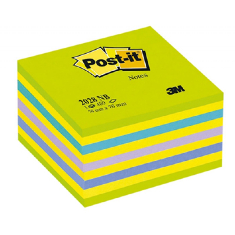 POST-IT 3M CUBO 76X76 450FG 2028NB VERDE 654