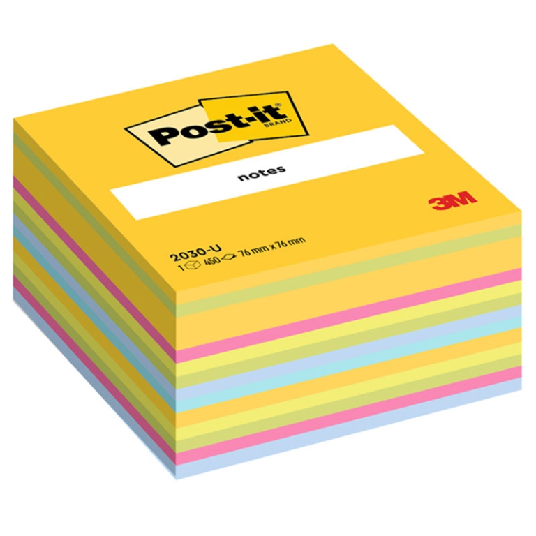 POST-IT 3M CUBO 76X76 450FG 2030U ULTRACOLOR 654