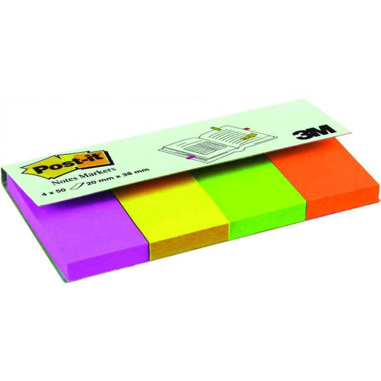 POST-IT 3M 670 4PZ 20X38 COLOR 200 SEGNAPAGINA 5