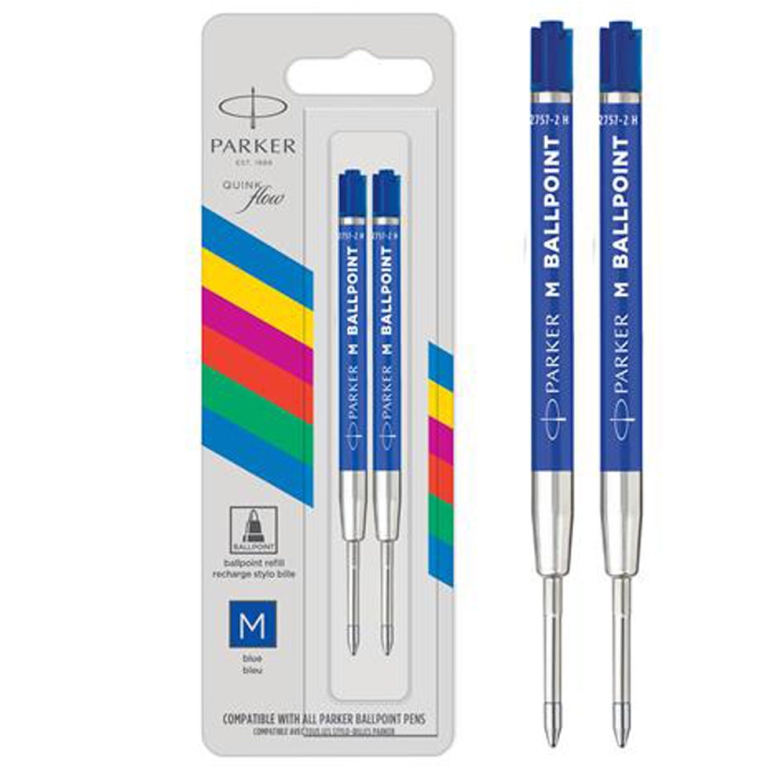 REFILL SFERA 12PZ BLU MEDIO FUSTO PLASTICA PARKER 2