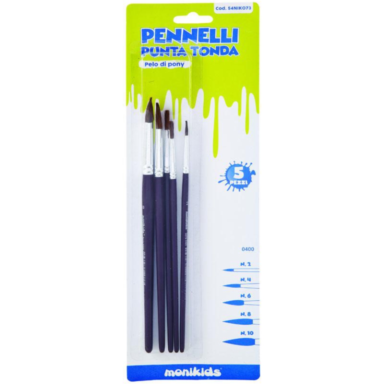 PENNELLI TONDI 5PZ BLISTER 2-4-6-8-10