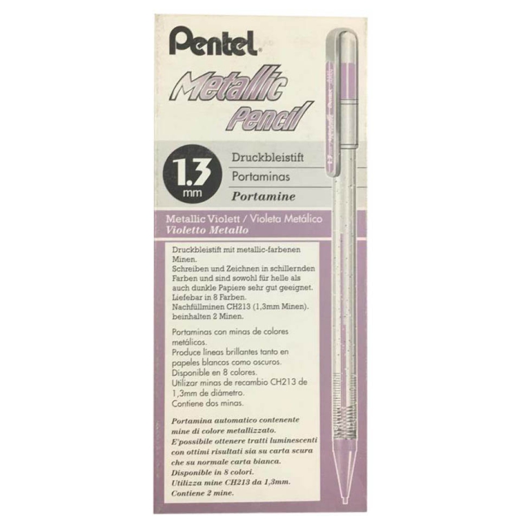 PORTAMINE 1,3MM METALLIC COL.ASSORTITI 12PZ PENTEL