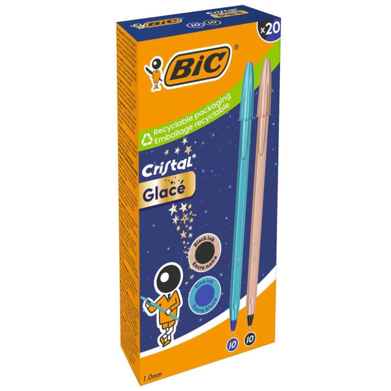 SFERA CRISTAL MATTATE 20PZ BLU GLACE' BIC 5