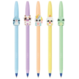 SFERA CRISTAL PASTEL CON ANIMALETTI BLU 20PZ BIC