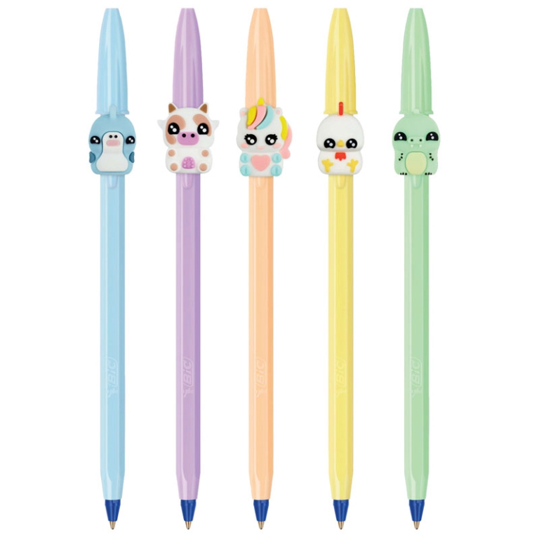 SFERA CRISTAL PASTEL CON ANIMALETTI BLU 20PZ BIC