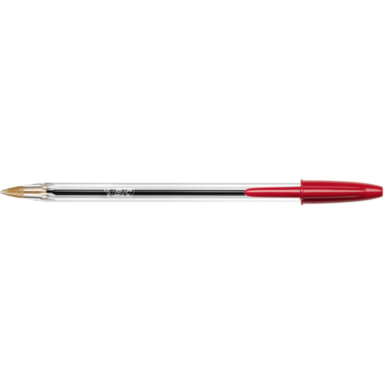 SFERA CRISTAL ROSSO 50PZ PUNTA NORMALE BIC