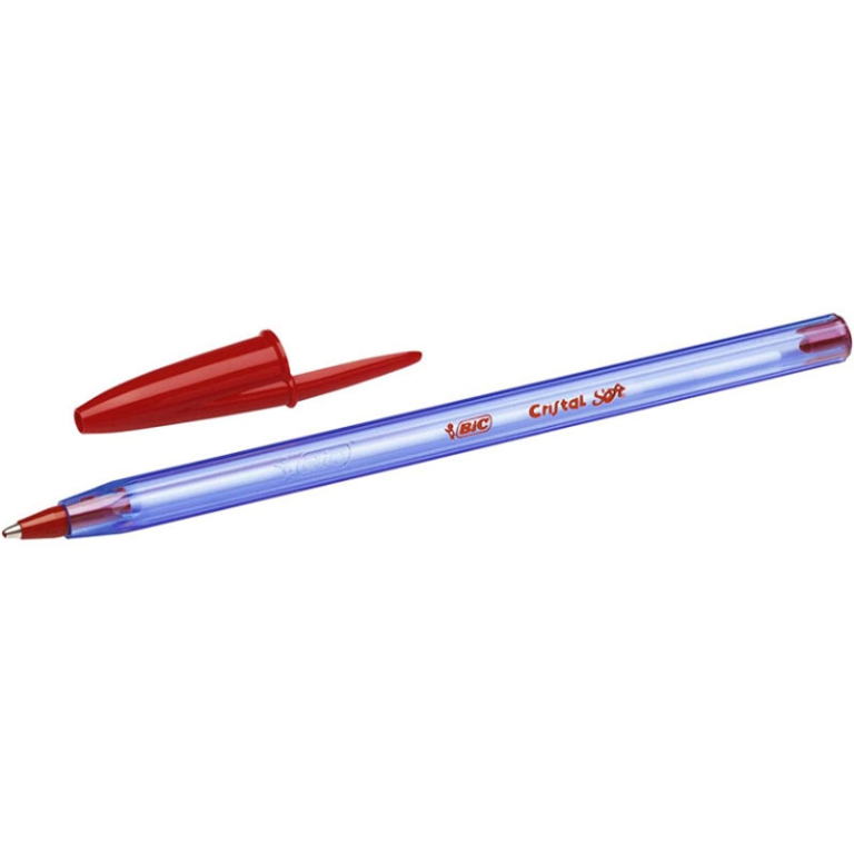 SFERA CRISTAL SOFT 1,2MM ROSSO 50PZ BIC 5