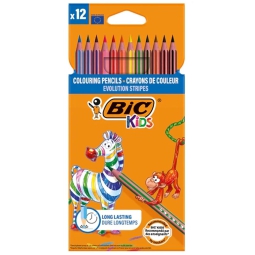PASTELLI 12 COLORI FUSTO IN RESINA BIC EVOLUTION
