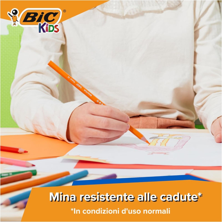 PASTELLI 12 COLORI FUSTO IN RESINA BIC EVOLUTION 3
