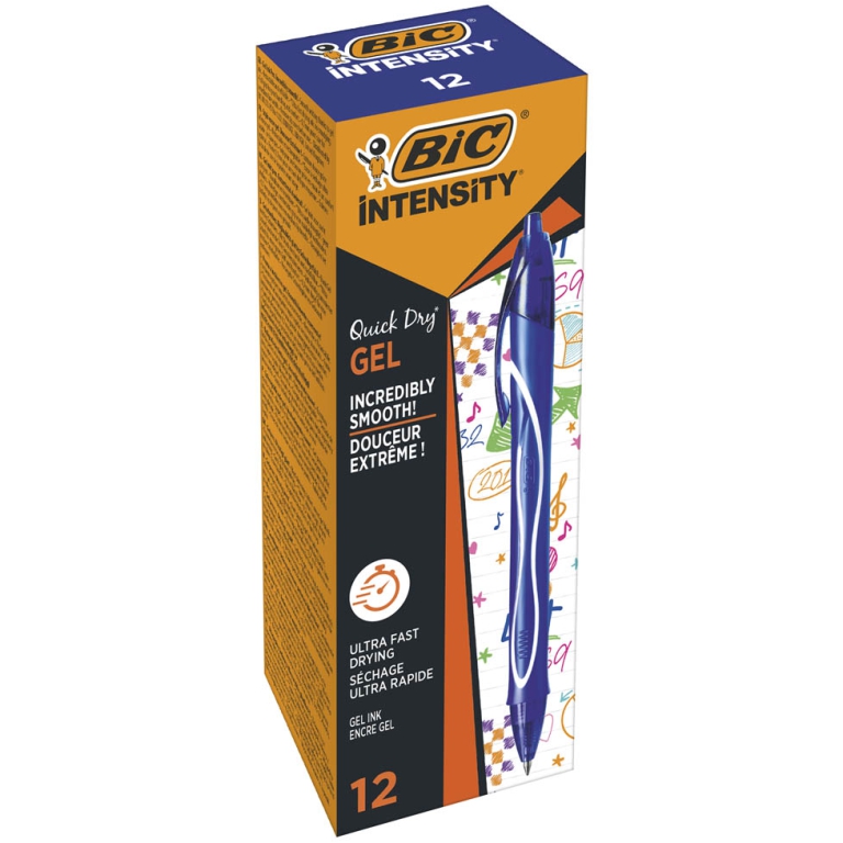 ROLLER GELOCITY BLU      BIC GEL QUICK DRY 12PZ 2