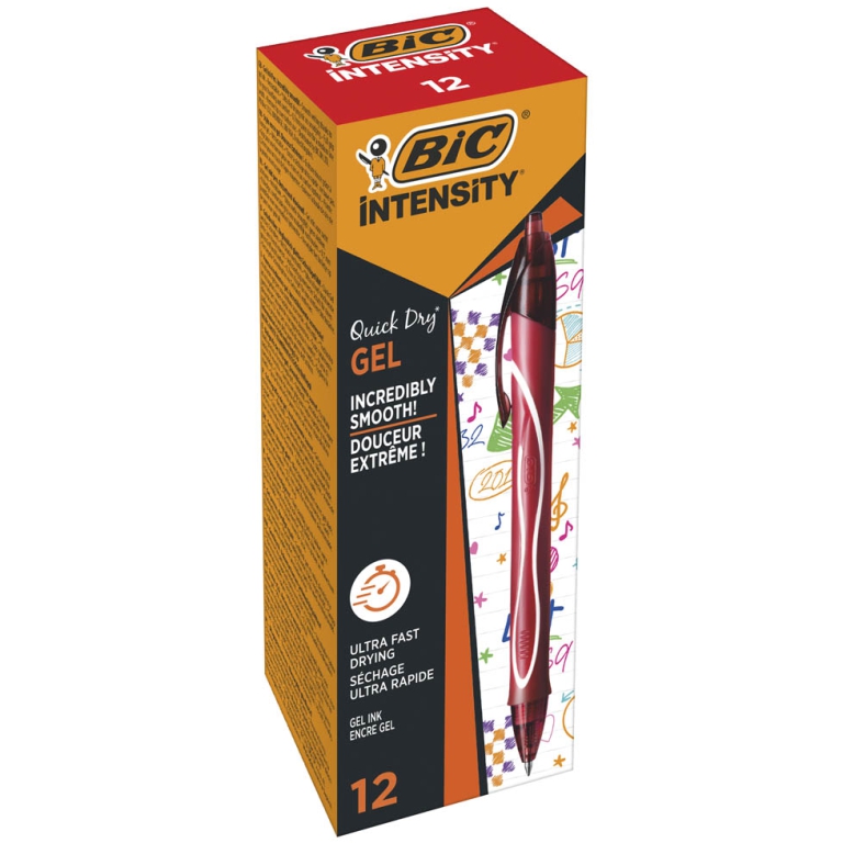 ROLLER GELOCITY ROSSO     BIC GEL QUICK DRY 12PZ 2