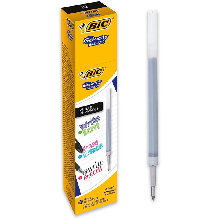 REFILL BIC GELOCITY 12PZ NERO CANCELLABILE 2