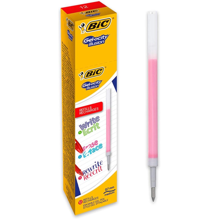 REFILL BIC GELOCITY 12PZ ROSSO CANCELLABILE 2