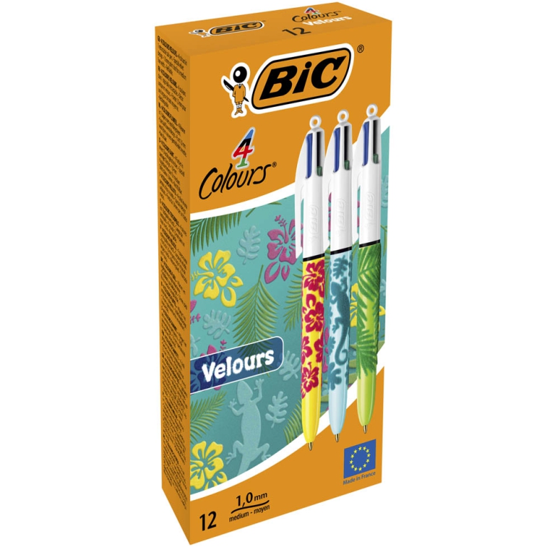 SFERA BIC 4 COLORI 12PZ  VELOURS 2