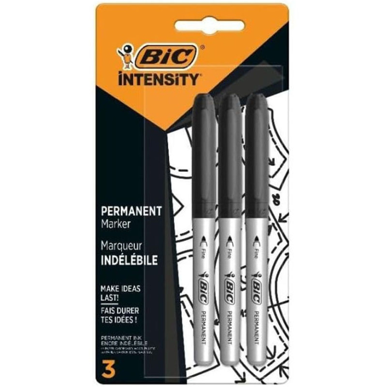 PENNARELLI INTENSITY NERO 3PZ INDELEBILI BIC
