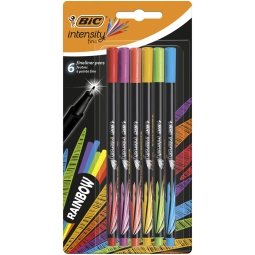 INTENSITY 6 COLORI PENNARELLI FINELINER BIC