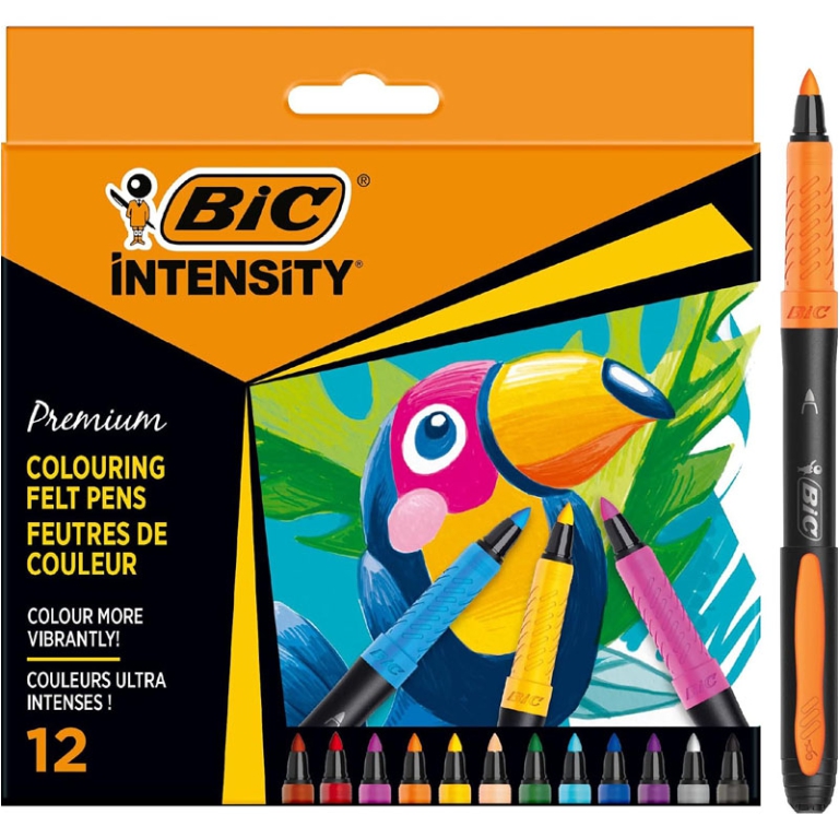 PENNARELLI BIC INTENSITY 12COLORI