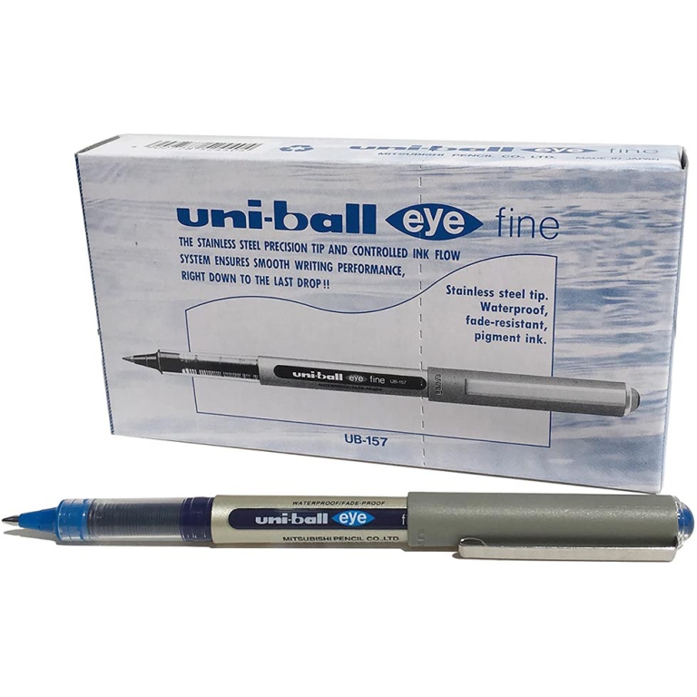 ROLLER EYE FINE BLU 12PZ UNIBALL OSAMA UB157 3