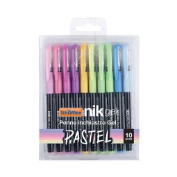 ROLLER GEL PASTEL 10 COLORI