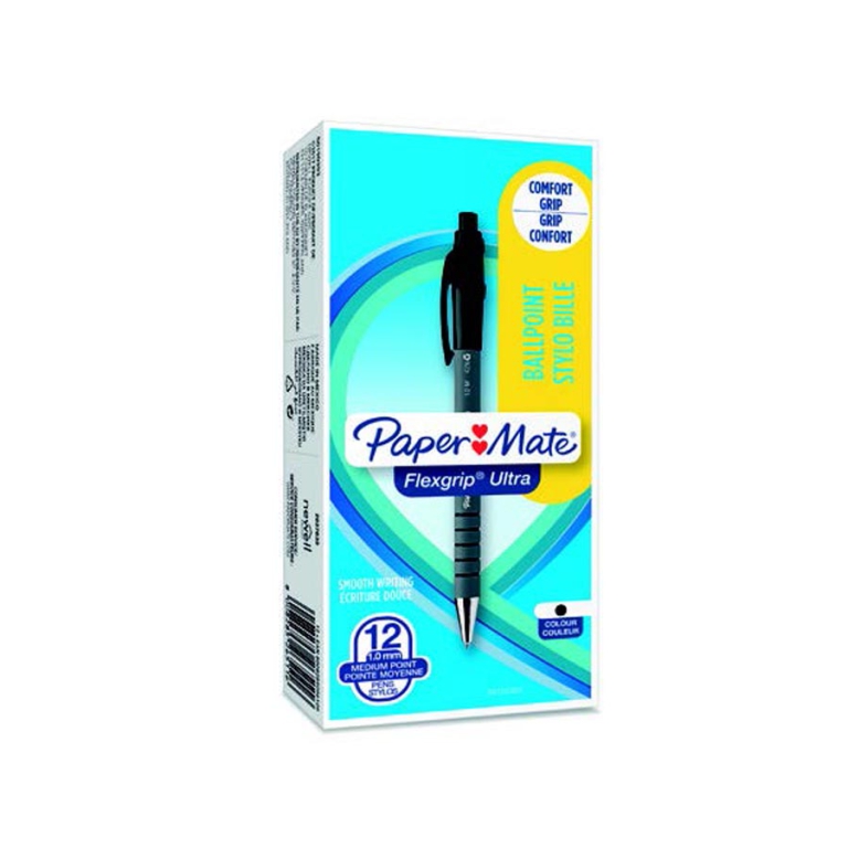 SFERA FLEXGRIP NERO 12PZ SCATTO PAPERMATE 2